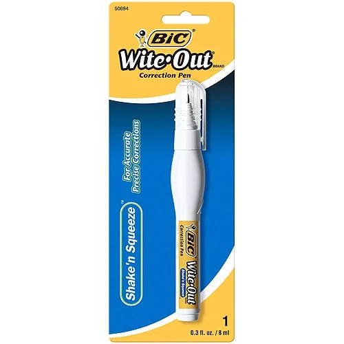 BIC Wite Out Shake 'n Squeeze Correction Pen, 1 Pack | Walmart (US)