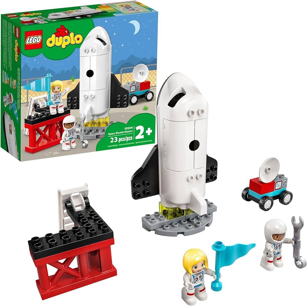 LEGO DUPLO Town Space Shuttle Mission Rocket Toy 10944, Set for Preschool Toddlers Age 2-4 Years ... | Amazon (US)