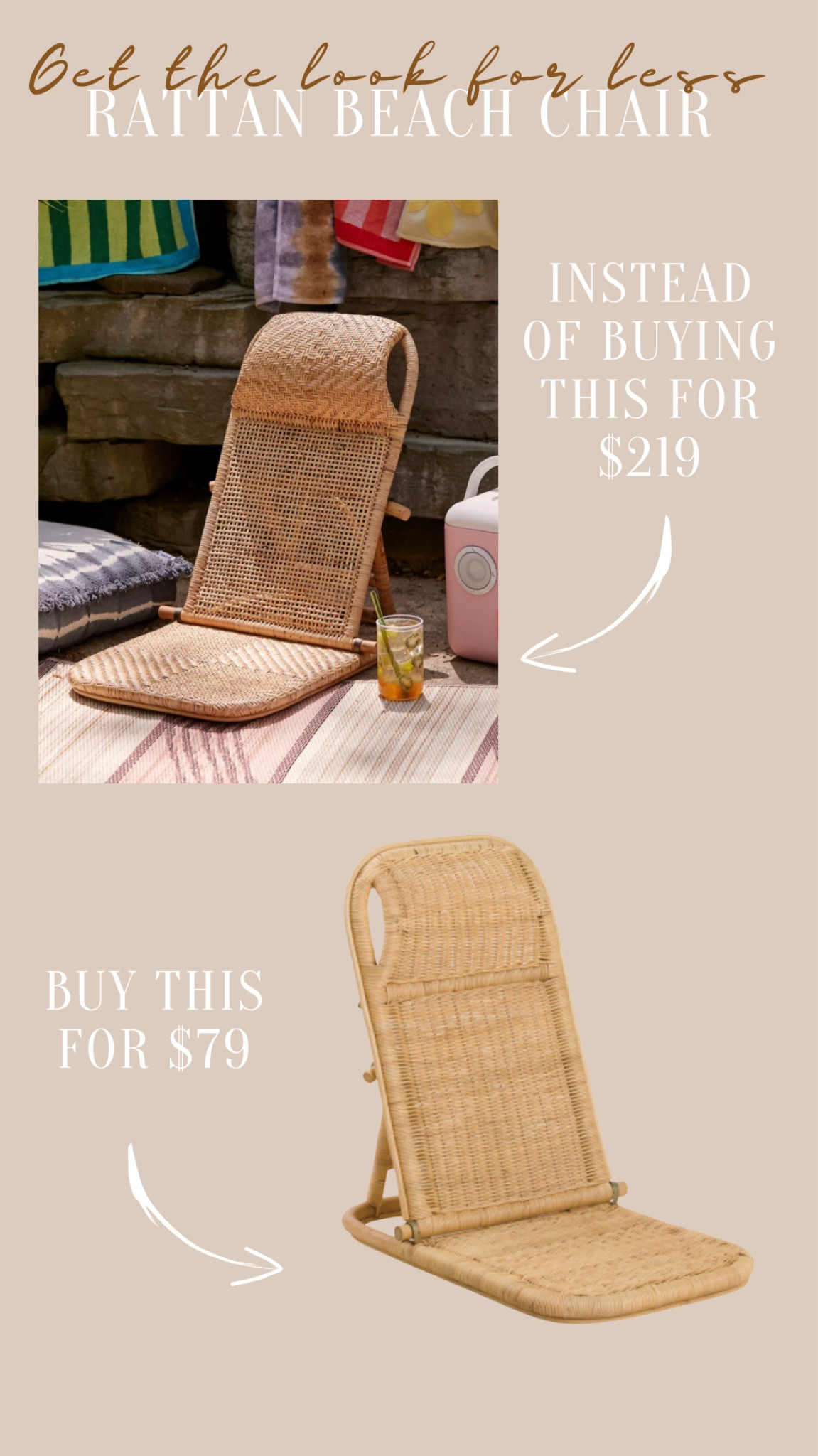 When it comes to some items, especially seasonal and trendier items, I opt for getting the look for less. 

Here’s a recent find for what will be trending this summer at the beach!

#LTKunder100 #LTKstyletip #LTKSeasonal