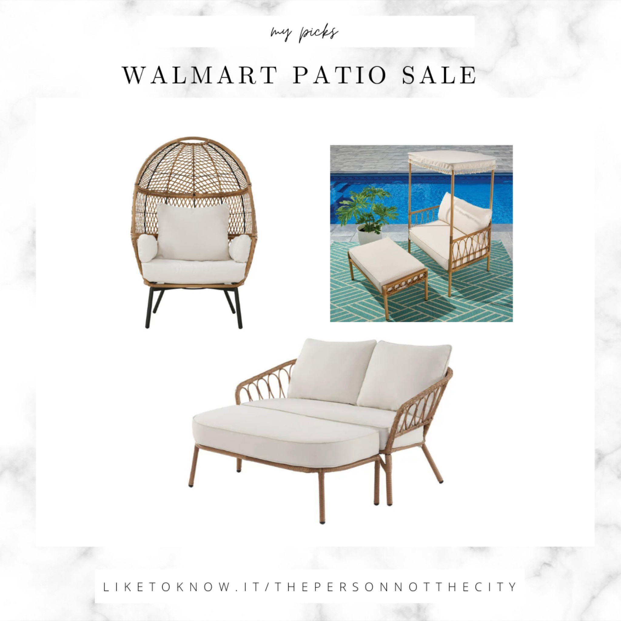 These are a few pieces from Walmart that I considered for our patio that are now on SALE!! 🎉

#LTKsalealert #LTKhome