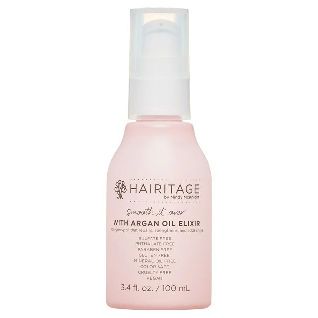 Hairitage Hair Oil with Argan and Avocado Oil for All Hair Types, 3.4 Oz​ | Walmart (US)