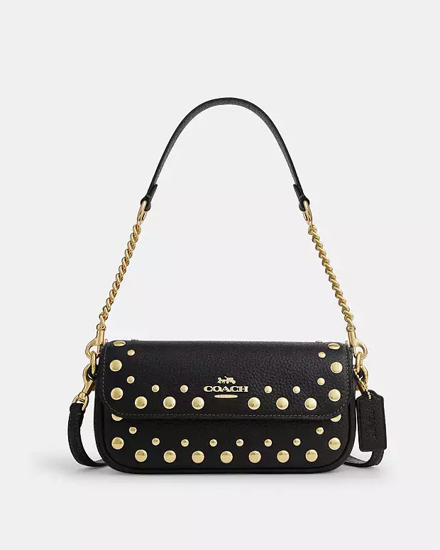 Hailey Flap Bag With Rivets | Coach Outlet US
