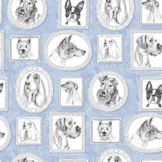 Pup Portraits Celestial Vinyl Peel and Stick Wallpaper Roll ( Covers 30.75 sq. ft. ) | The Home Depot