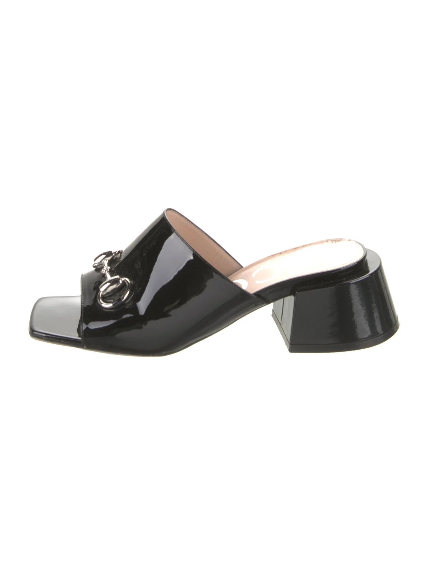 Horsebit Accent Patent Leather Slides | The RealReal