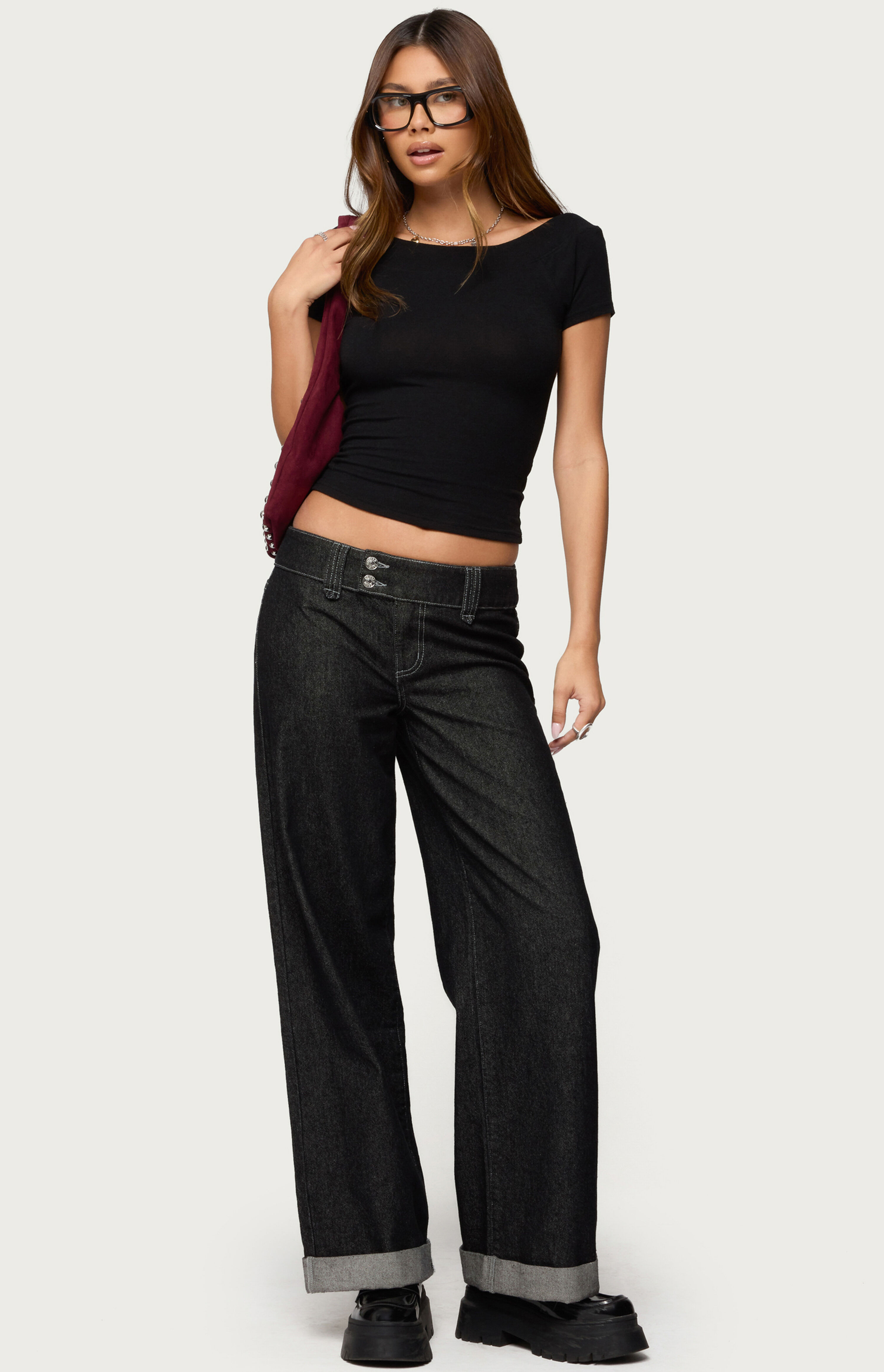 Edikted Becca Boat Neck Top | PacSun