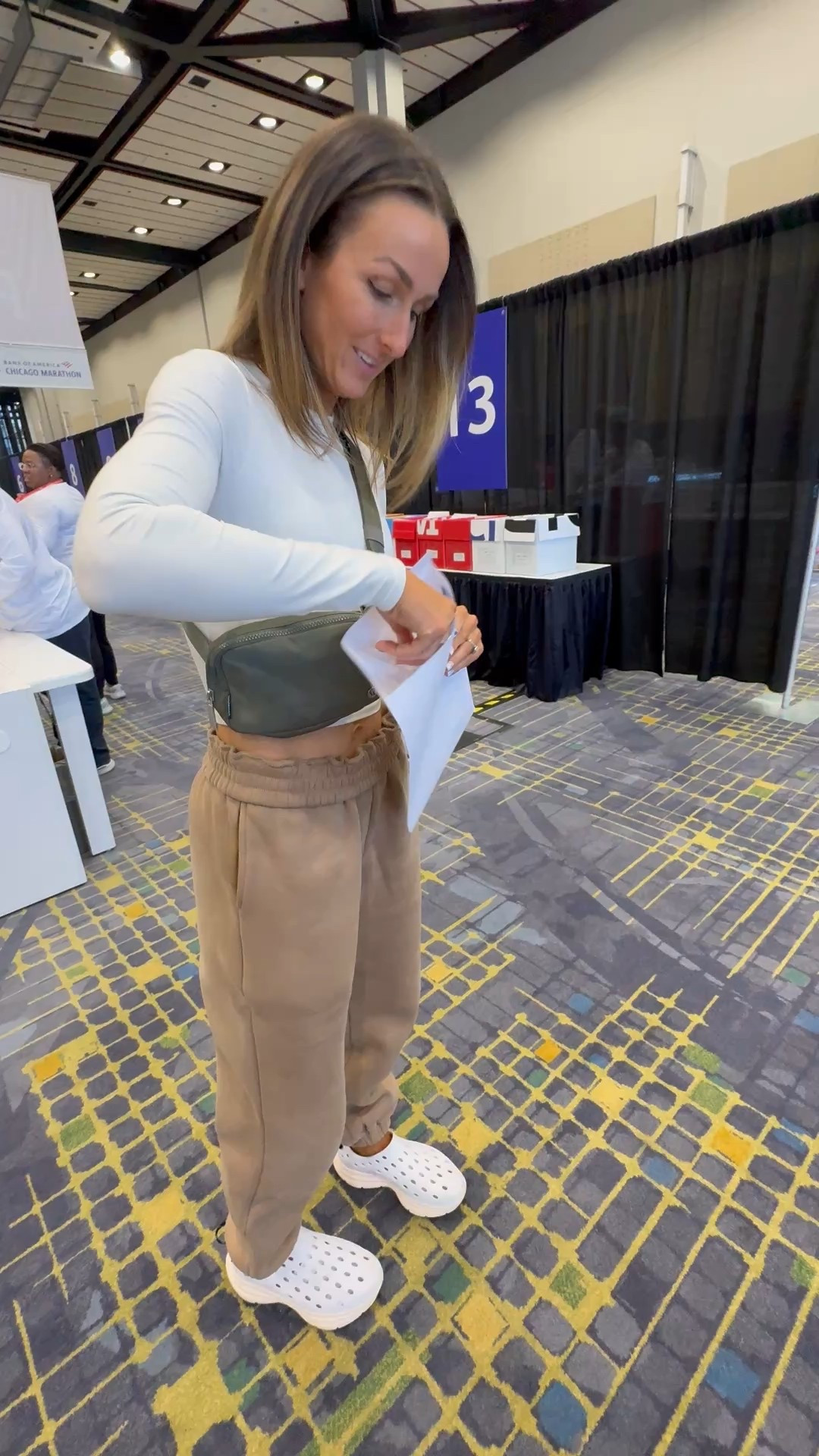 What I wore to the Chicago marathon expo!