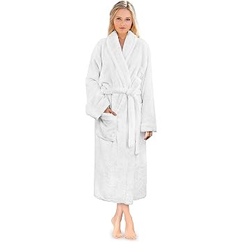PAVILIA Premium Womens Plush Soft Robe Fluffy, Warm, Fleece Sherpa Shaggy Bathrobe | Amazon (US)