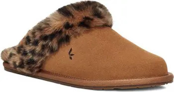 Milo Faux Fur Cheetah Scuff Slipper | Nordstrom Rack