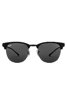 Ray-Ban Clubmaster Metal Sunglasses in Black from Revolve.com | Revolve Clothing (Global)