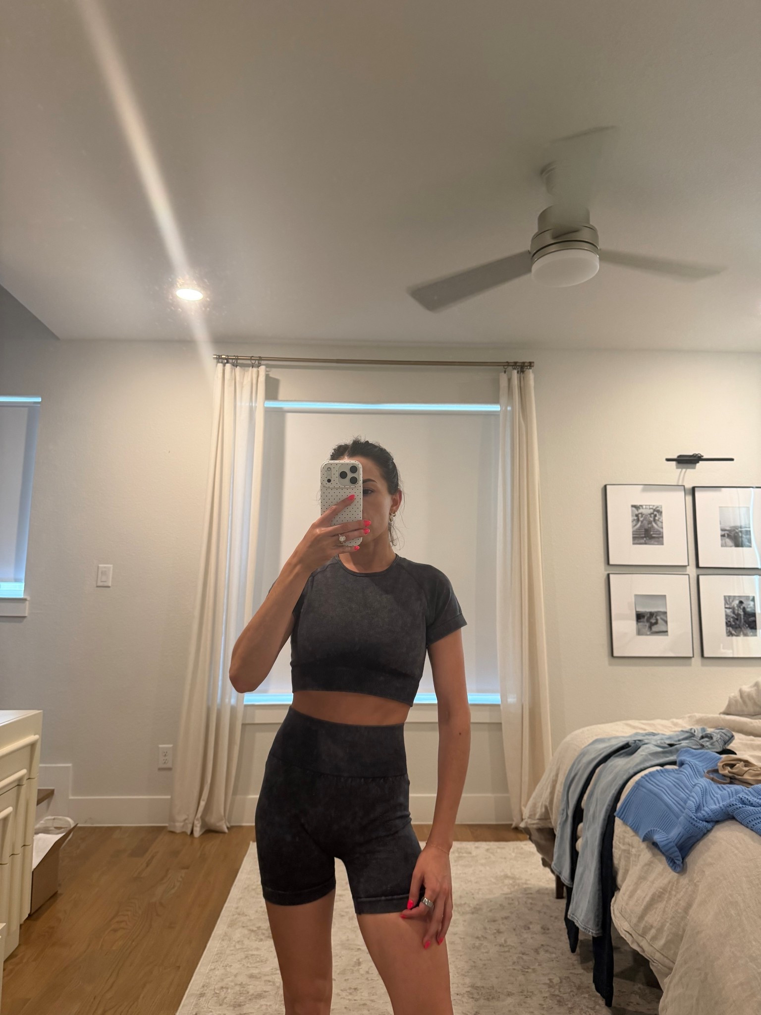 Amazon workout set on Spring Sale! I have it in 3 colors  The tops shrunk a little in the dryer - I would air dry. Thick material and comfortable set at a great price! Wearing size Small. Comes in multiple colors 

#LTKActive #LTKselfcare #LTKfitnessgoals