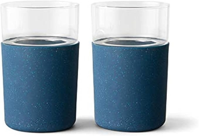 Rabbit R5-21308 Freezable Glasses, Set of 2, Speckled Navy,12 fl oz | Amazon (US)