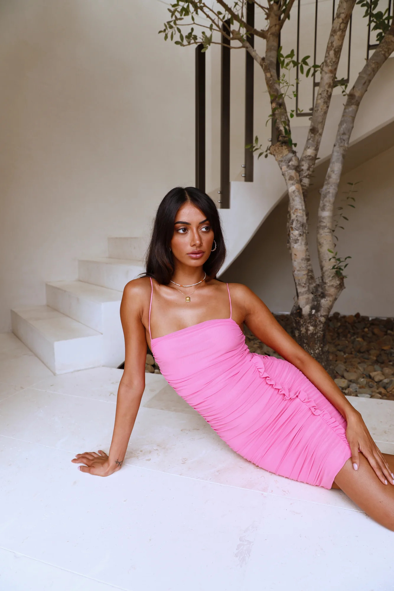 Spillin The Tea Dress Pink | Hello Molly (AU)