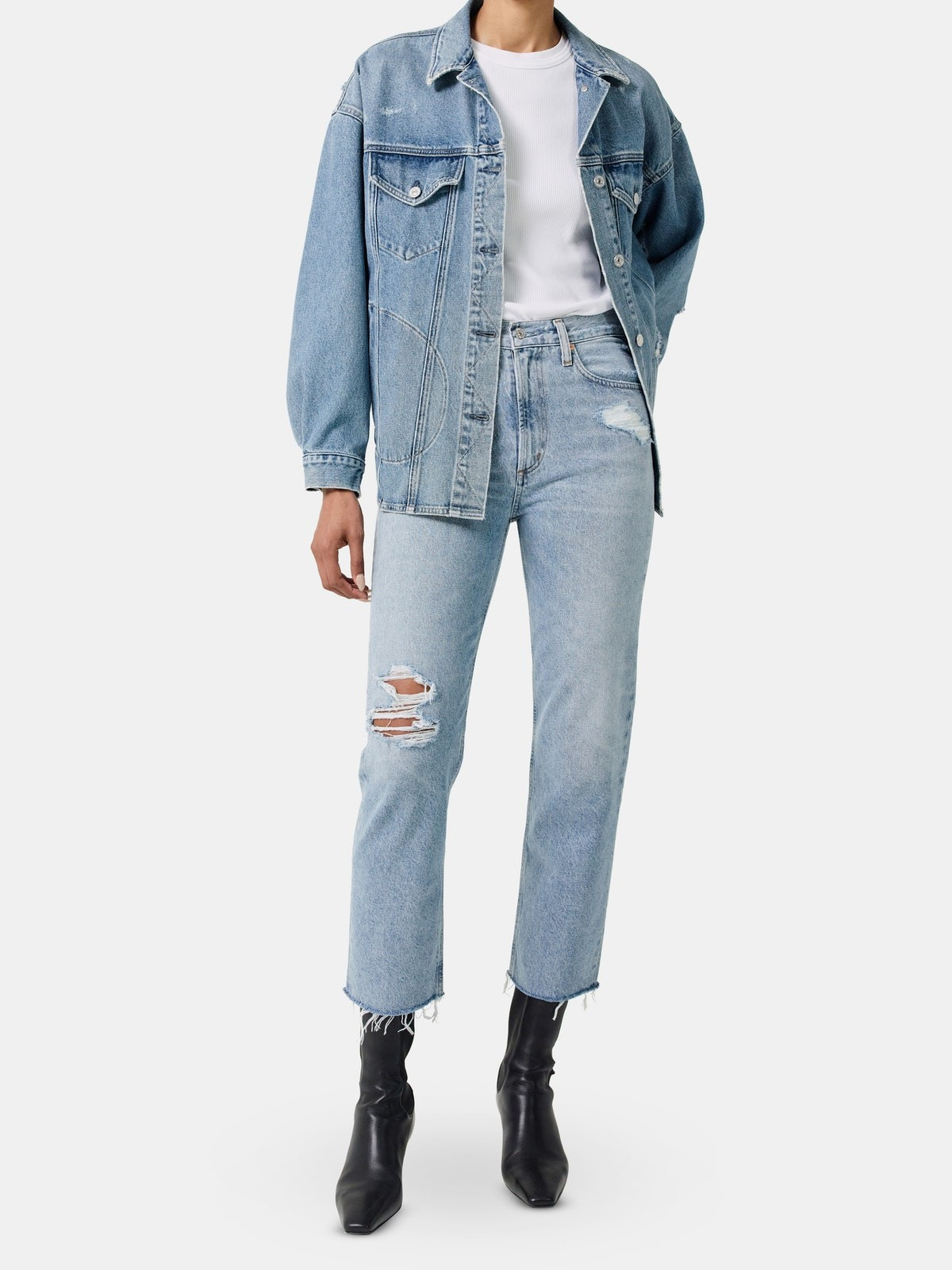 Daphne Crop High Rise Stovepipe Jean | Verishop