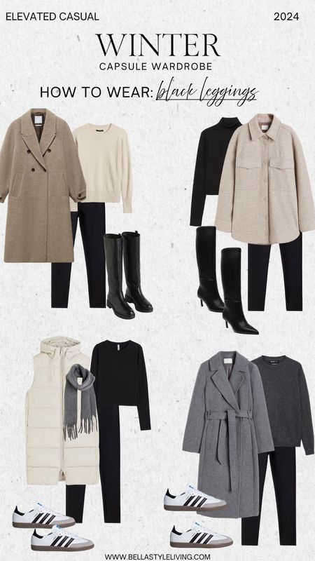 Winter Capsule Wardrobe 

Coat | shacket | black leggings | fall outfits | sambas | black boots | grey coat 

#LTKSeasonal #LTKfindsunder100 #LTKstyletip