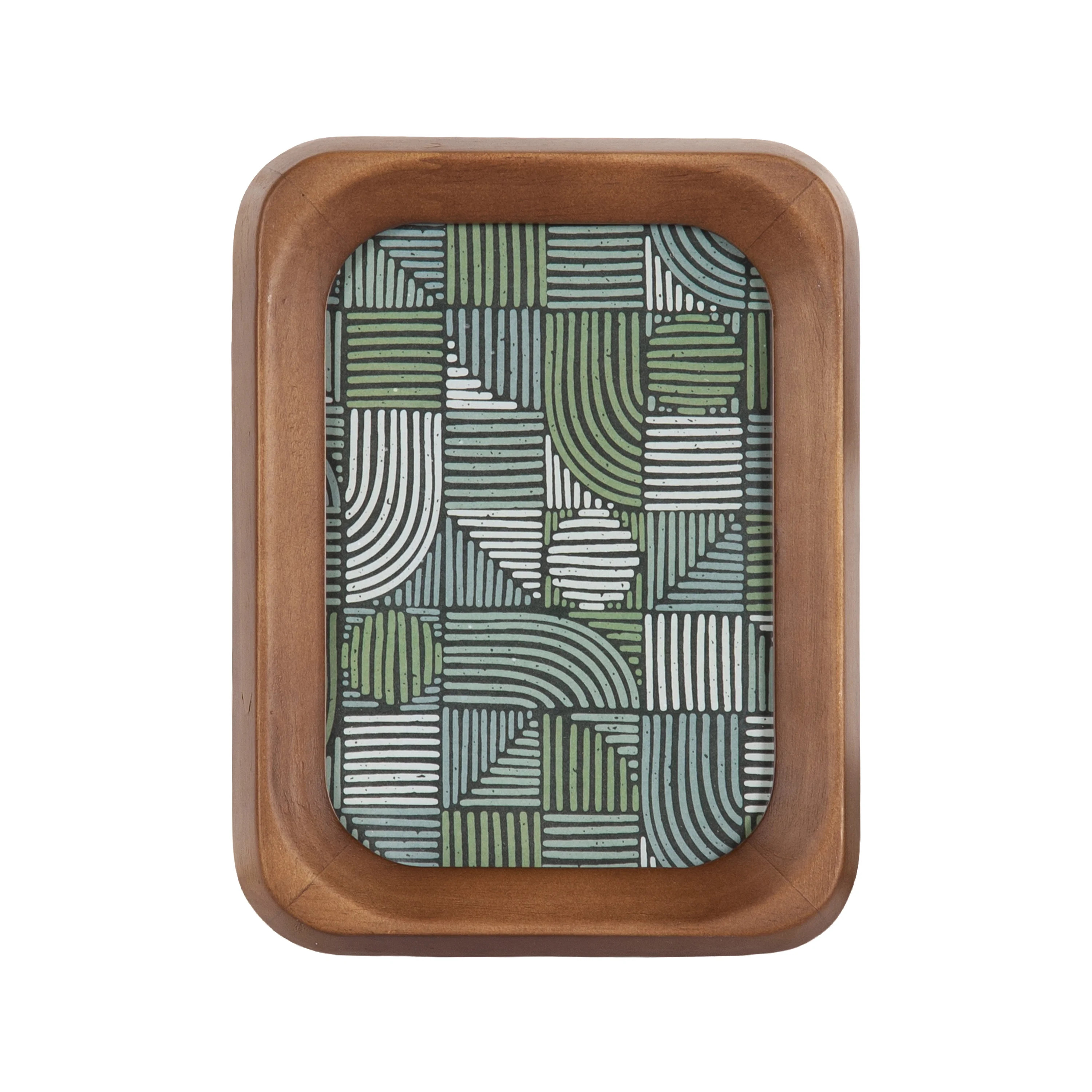 DesignOvation – 5x7 Picture Frame – Shaped Medium Walnut Tabletop Photo Frame | Walmart (US)