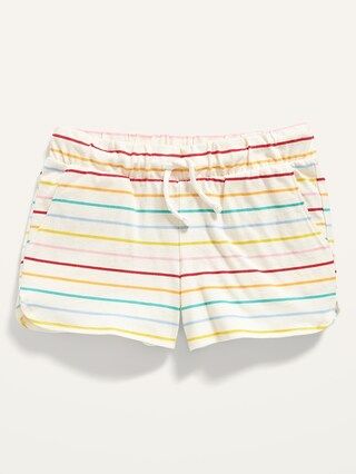 Printed Dolphin-Hem Cheer Shorts for Girls | Old Navy (US)