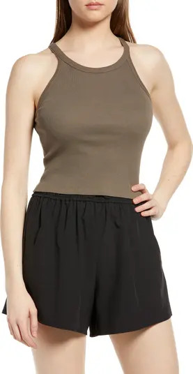 Ribbed Crop Racerback Tank | Nordstrom