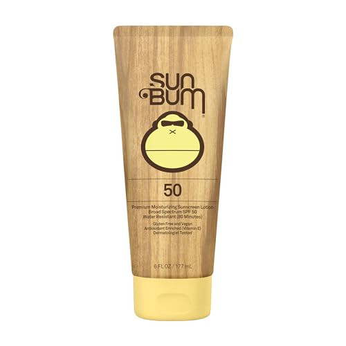Sun Bum Original Moisturizing Sunscreen SPF 50 Lotion|Reef Friendly Broad Spectrum UVA/UVB Protection|Water Resistant & Non-Greasy Protection,Hypoallergenic,Paraben Free,Gluten Free|SPF 50 6ozTube | Amazon (US)