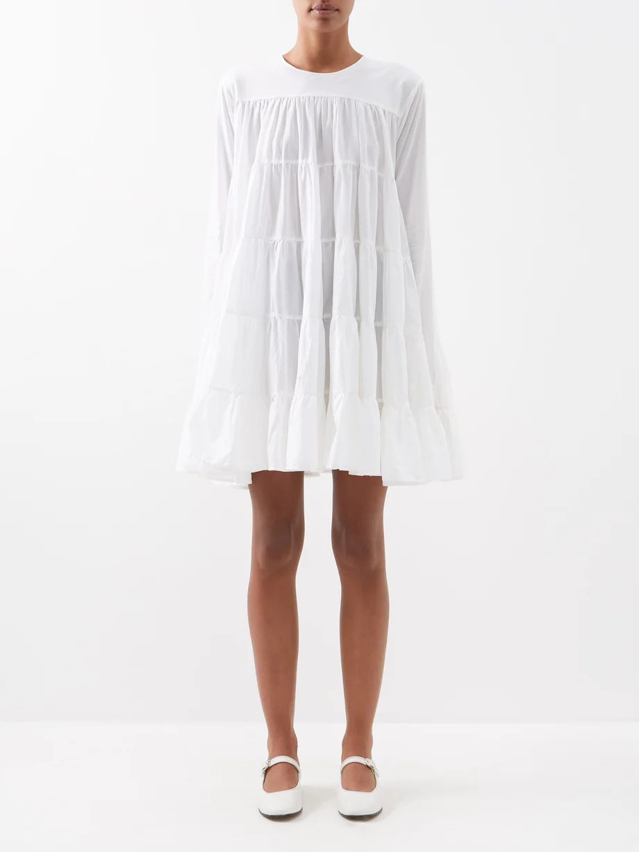 Soliman tiered cotton mini dress | Merlette | Matches (US)