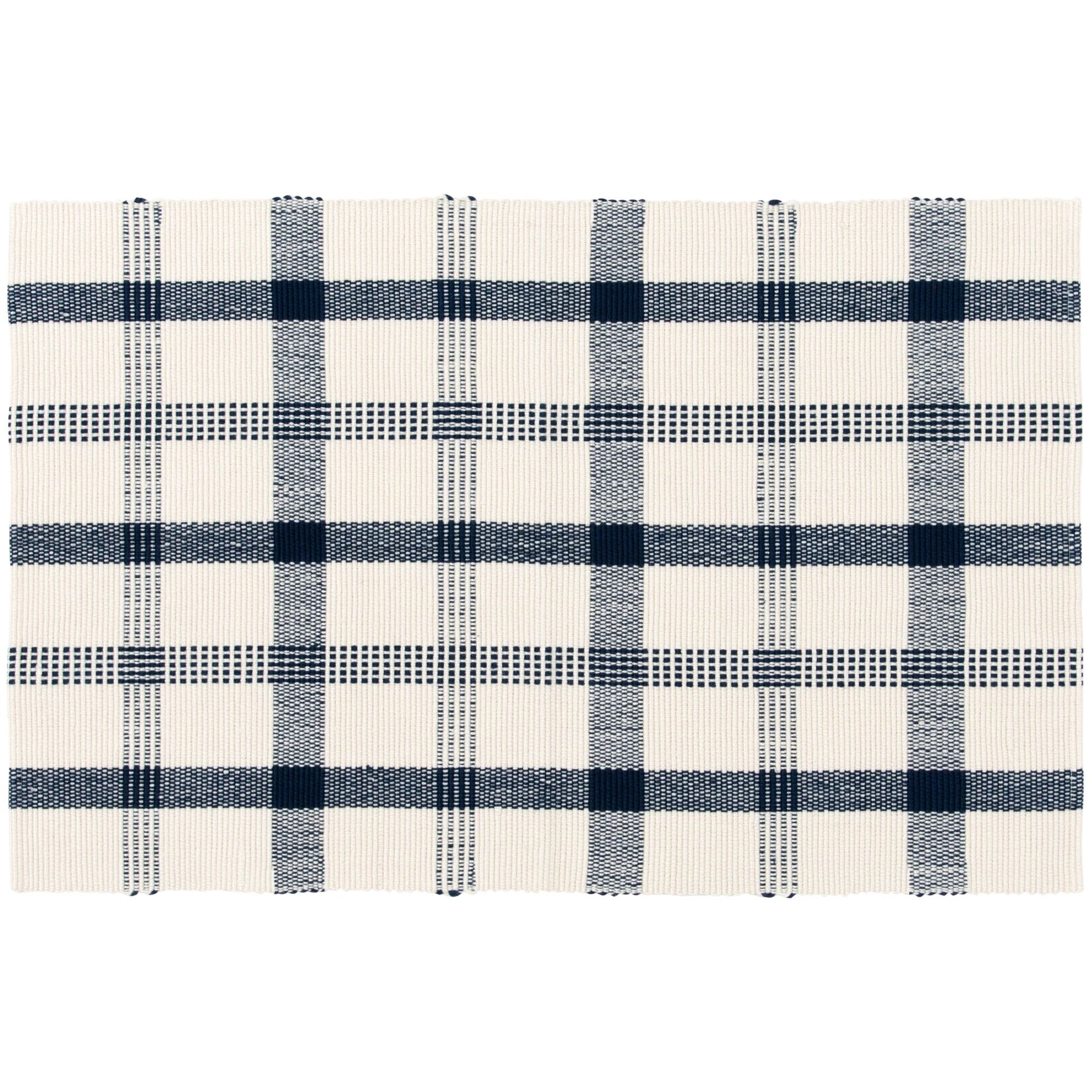 Mainstays 24"x36" Blue Plaid Outdoor Layering Rug - Walmart.com | Walmart (US)