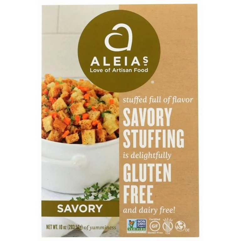 Aleia'S - Gluten Free Stuffing Mix - Savory , 10 Oz | Walmart (US)