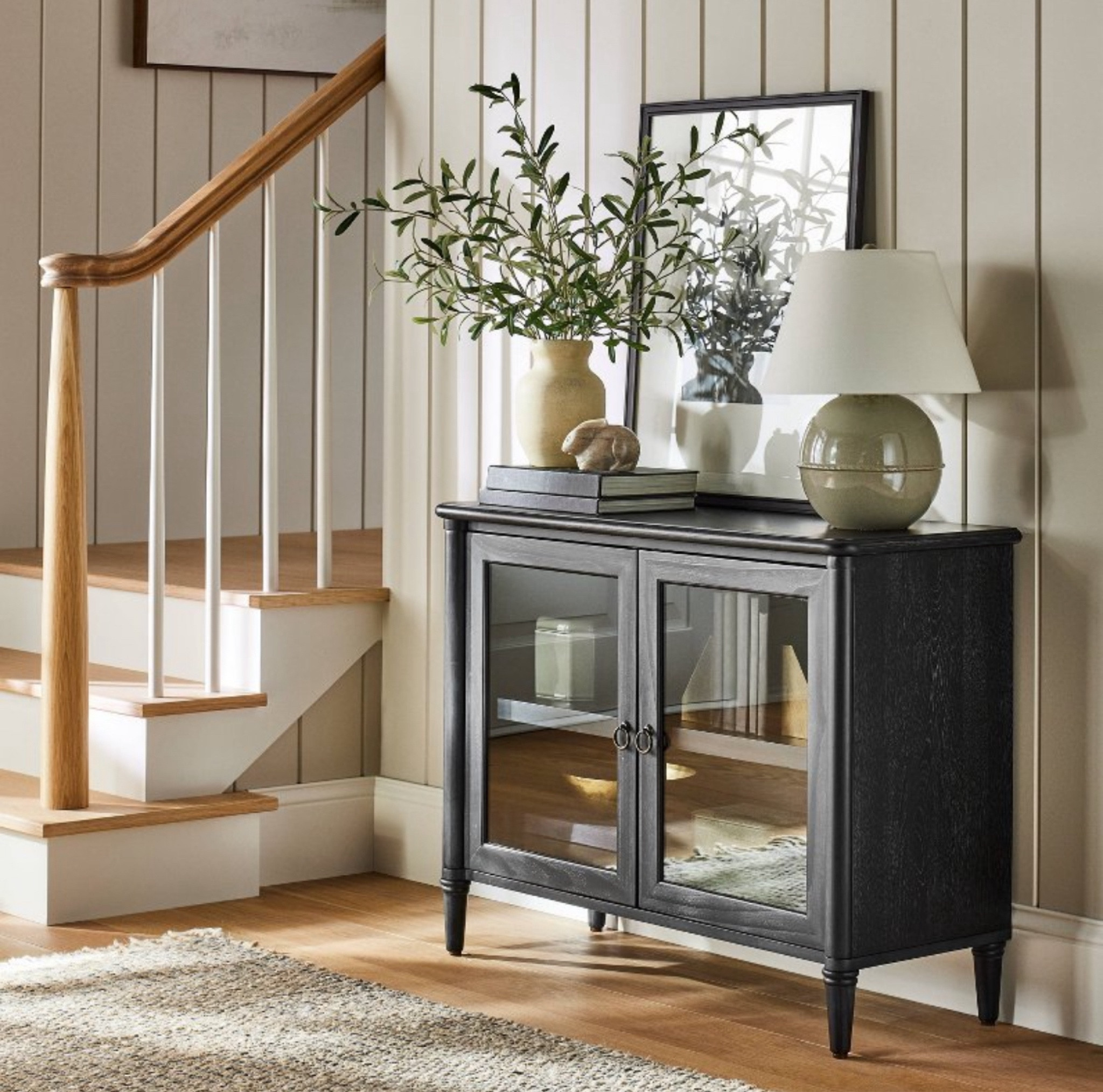 This black glass cabinet from the newest Studio McGee Target line is somehow fully stocked, and you get a $40 Target gift card back when you purchase it! 

#LTKsalealert #LTKhome