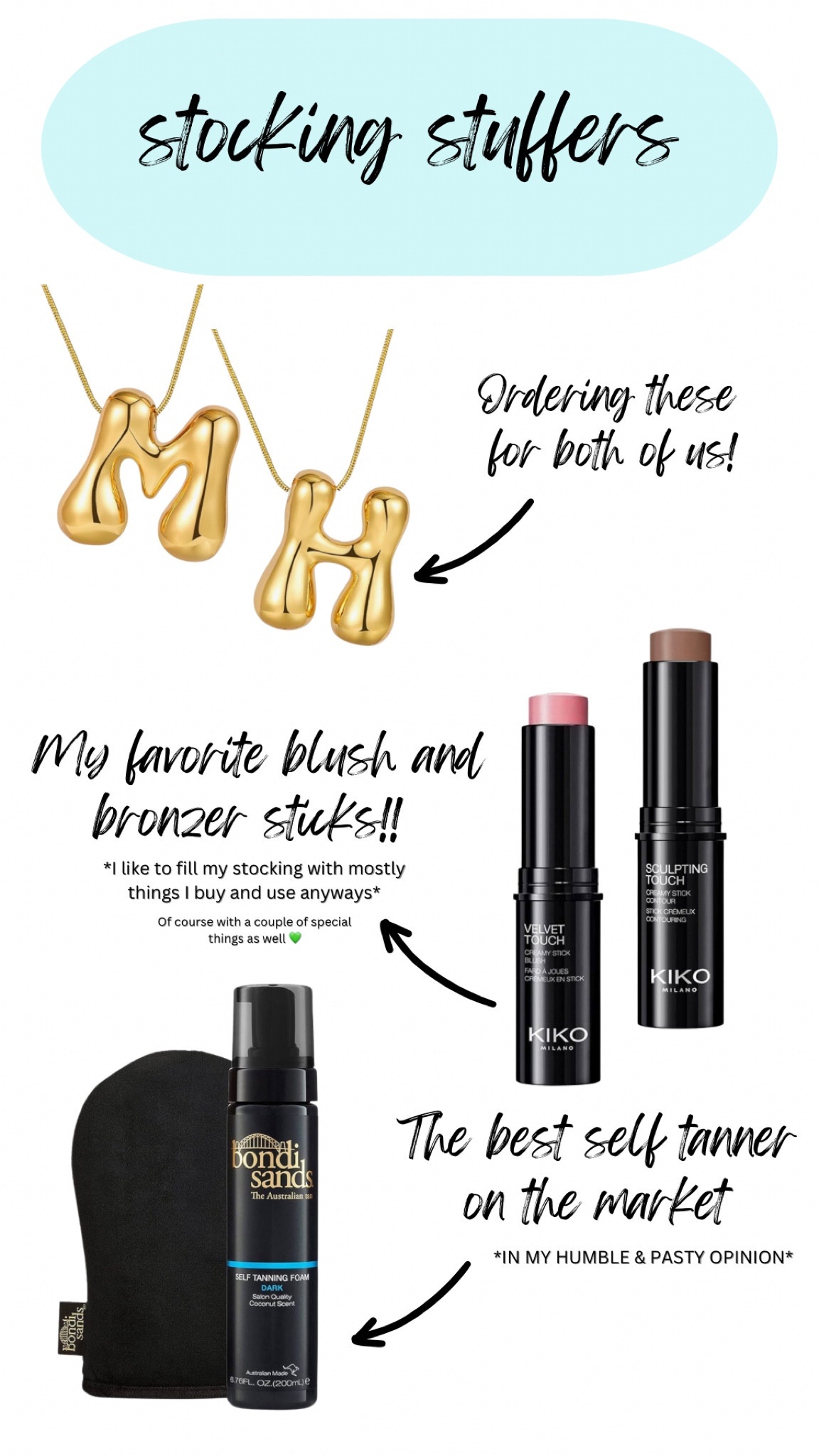 I like to fill my stockings with things I use and love already! Of course I throw a couple of special things in there as well, but filling your stocking with things you already use is a great way to not spend extra money on things you may not use!

#LTKTravel #LTKFindsUnder50 #LTKBeauty