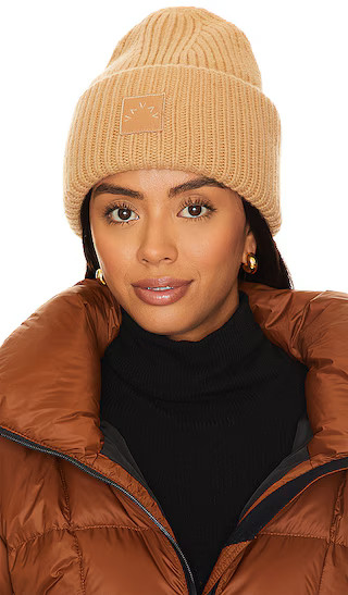 Cresta Rib Beanie in Sand | Revolve Clothing (Global)
