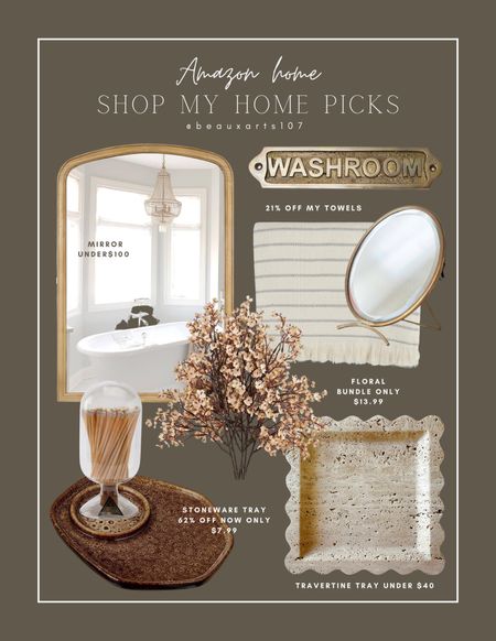 Shop my Amazon home deal! Some great pieces for the bathroom or styling your spaces 

#LTKfindsunder100 #LTKhome #LTKsalealert
