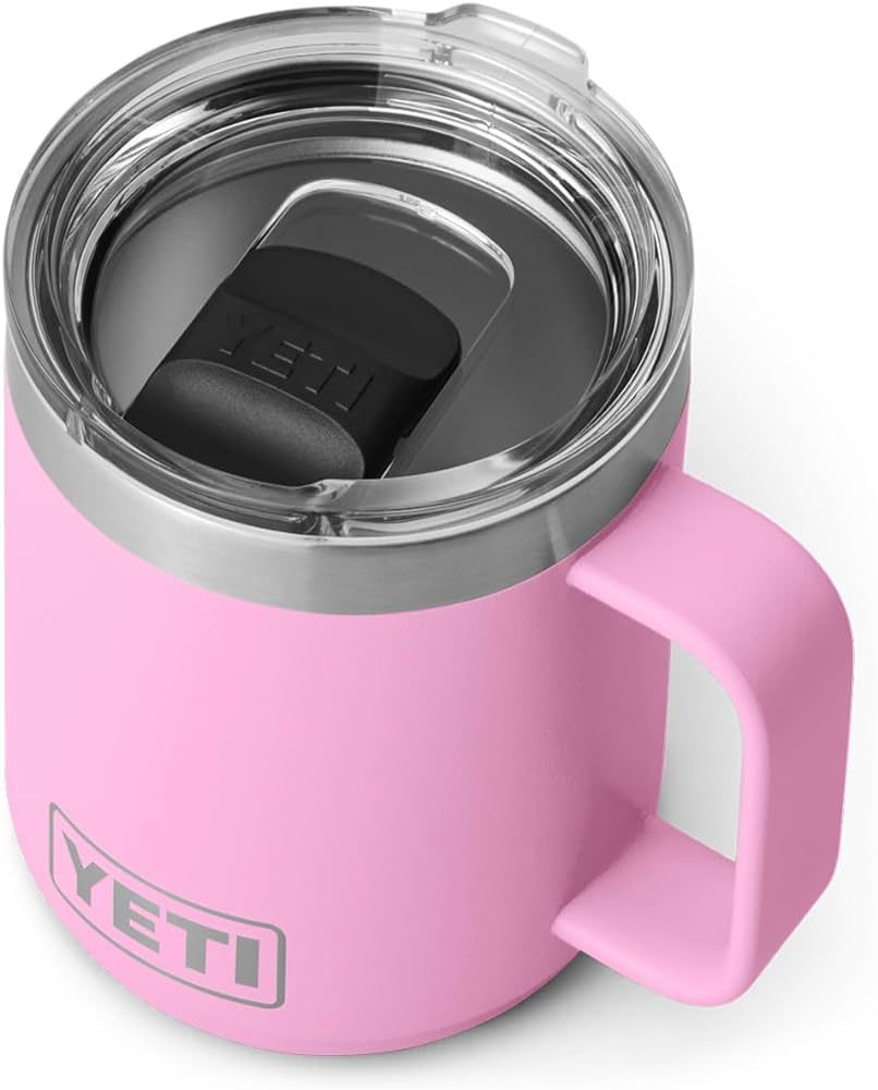 YETI Rambler 10 oz Stackable Mug, Vacuum Insulated, Stainless Steel with MagSlider Lid, Power Pin... | Amazon (US)