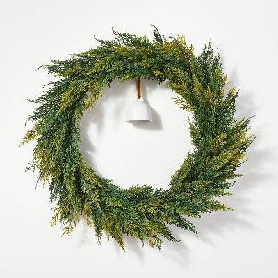 Spruce Wreath with Bell - Threshold™ designed with Studio McGee | Target