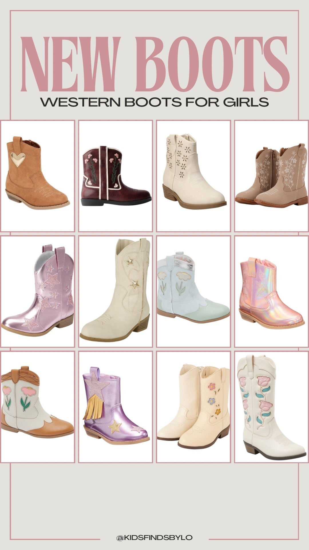 New western boots for girls! 

#LTKFamily #LTKShoeCrush #LTKKids