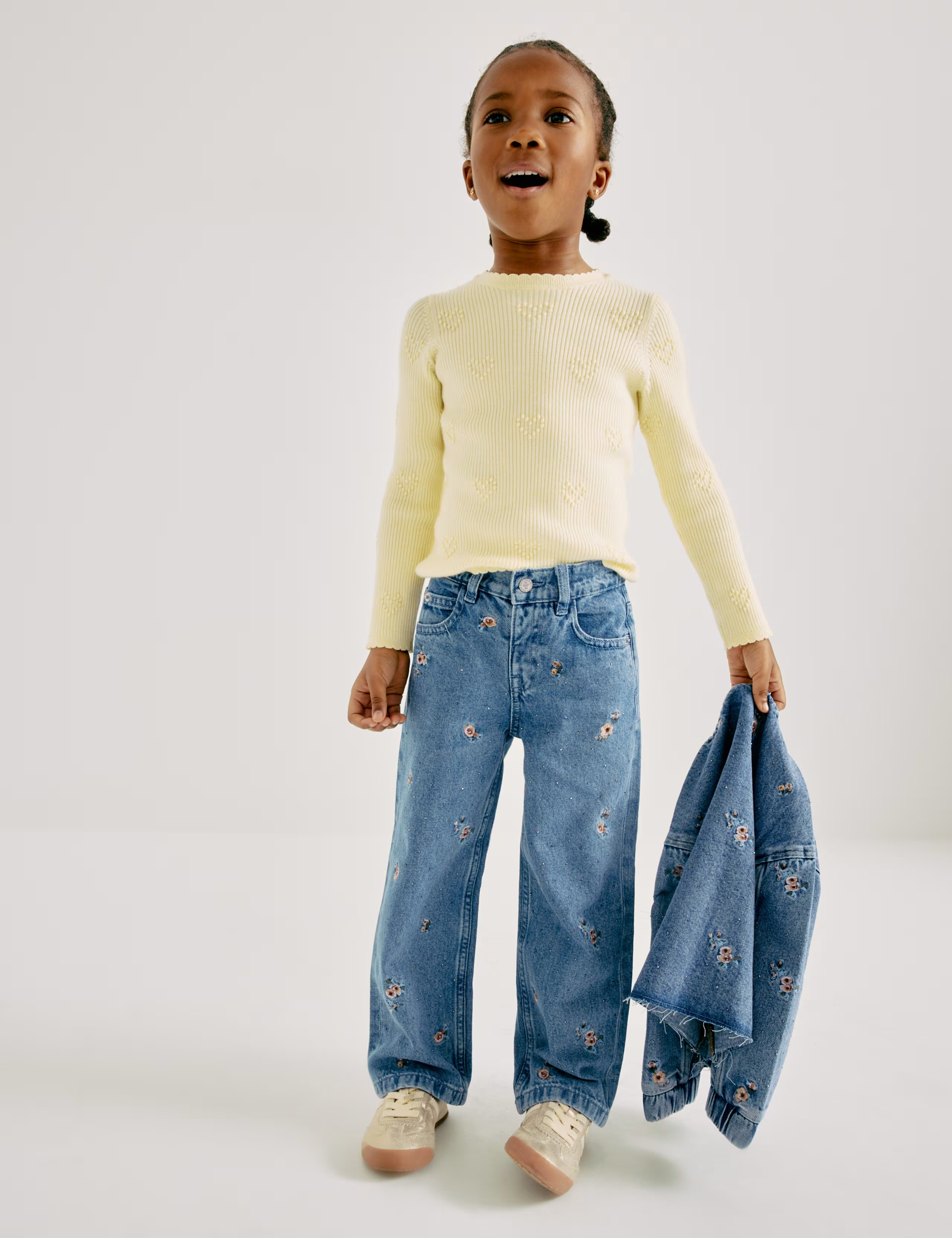 Regular Denim Embroidery Jeans (2-10 Years) | Marks & Spencer (UK)