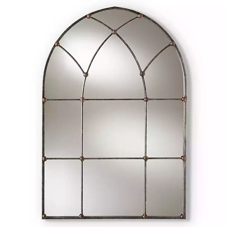 Antique Silver Arched Metal Mirror | Kirkland's Home