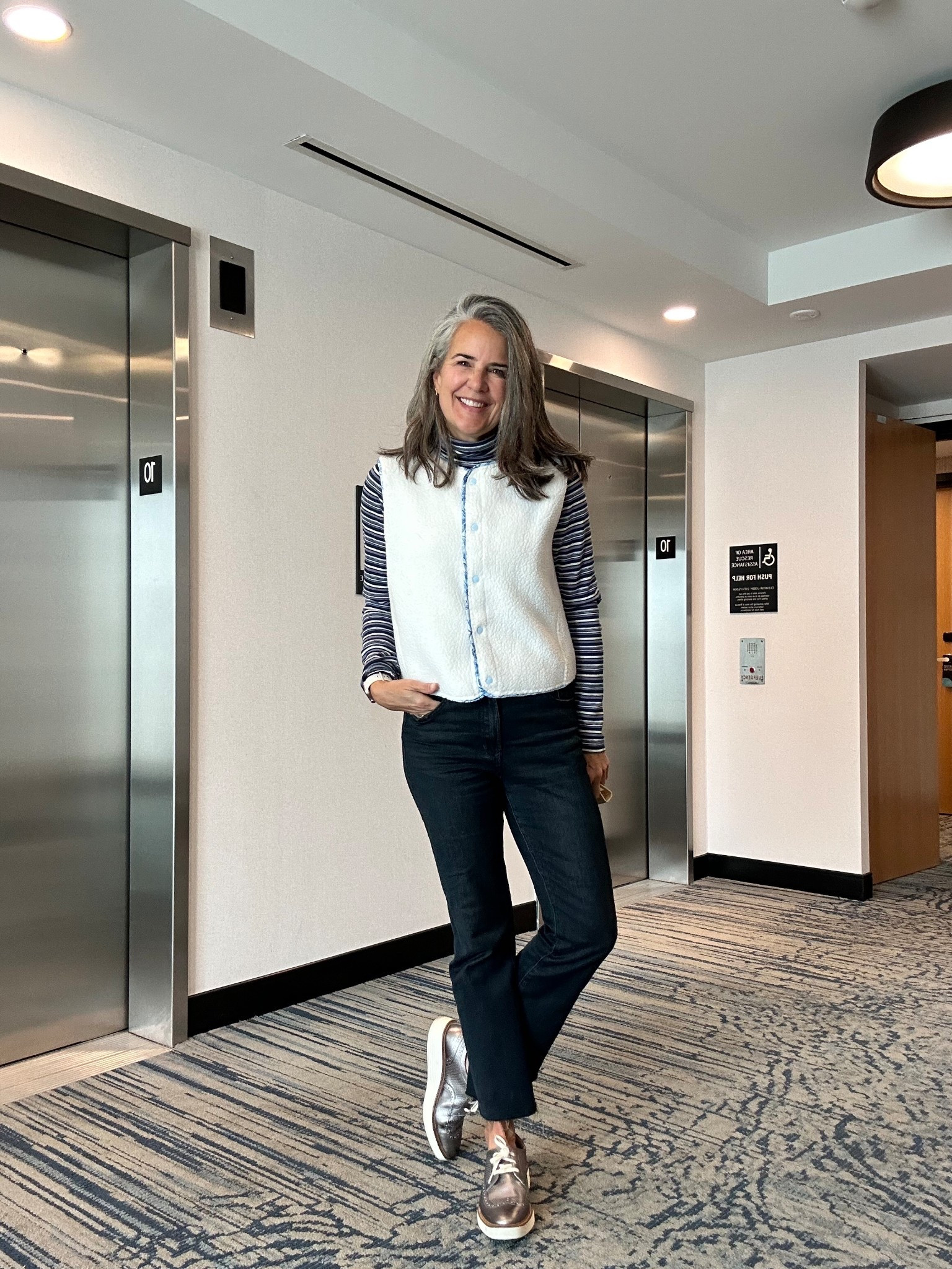 It’s all about the metallic shoe! So comfortable. 

#LTKShoeCrush