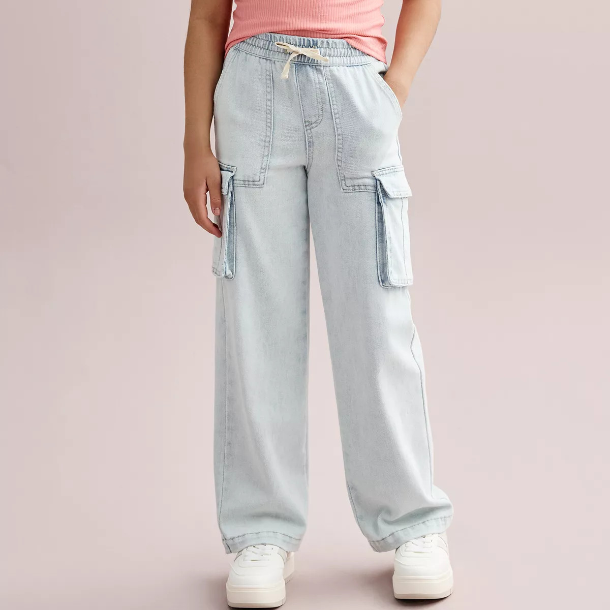Girls 7-16 Vanilla Star Ultra Cozy Cargo Jeans | Kohl's