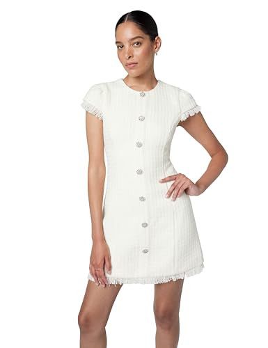 Likely Collarless Riello Dress, Ivory, 12 | Amazon (US)