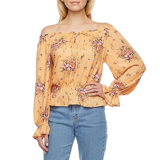 Rewind-Juniors Womens Long Sleeve Blouse | JCPenney