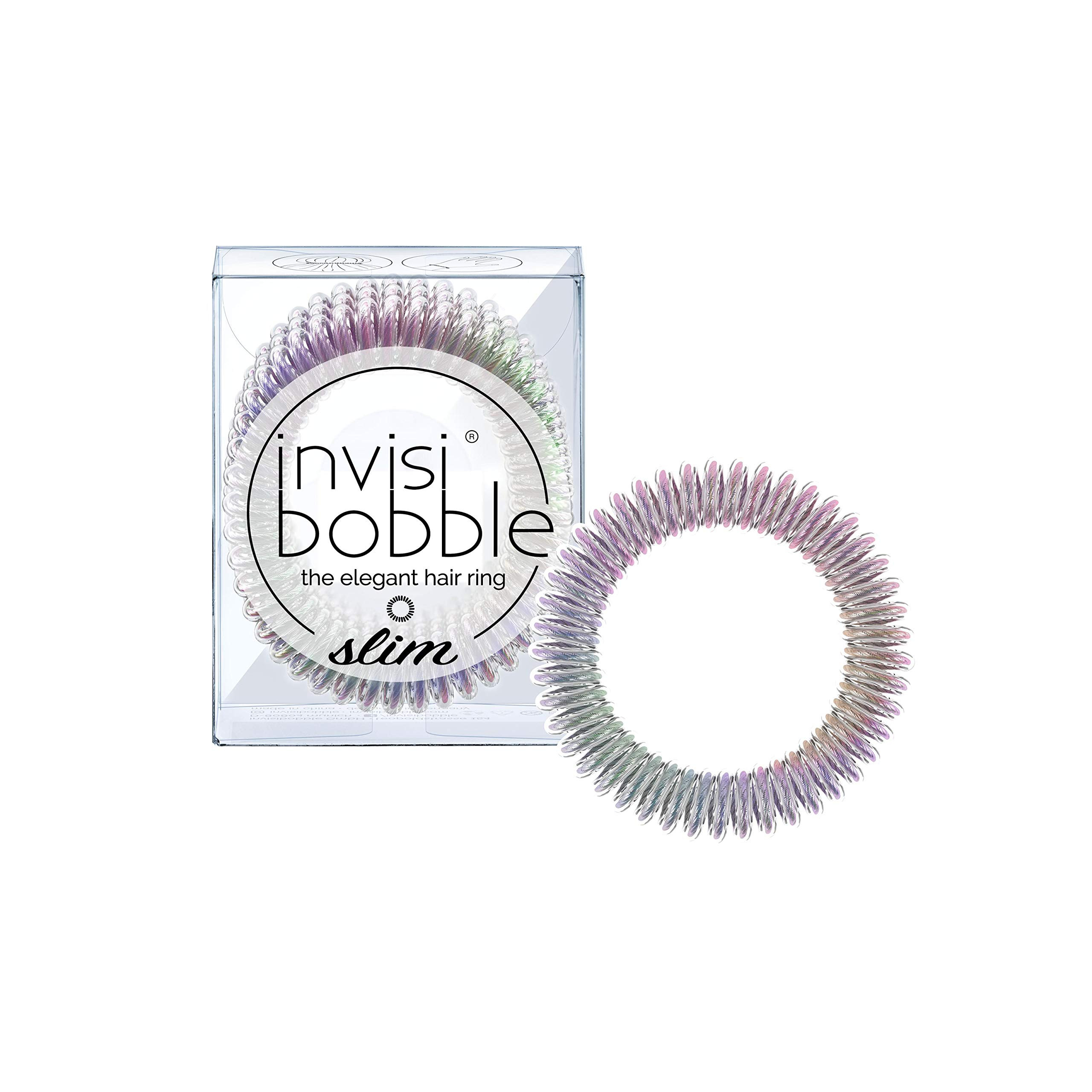 invisibobble SLIM Traceless Spiral Hair Ties - Pack of 3, Vanity Fairy - Strong Elastic Grip Coil... | Amazon (US)