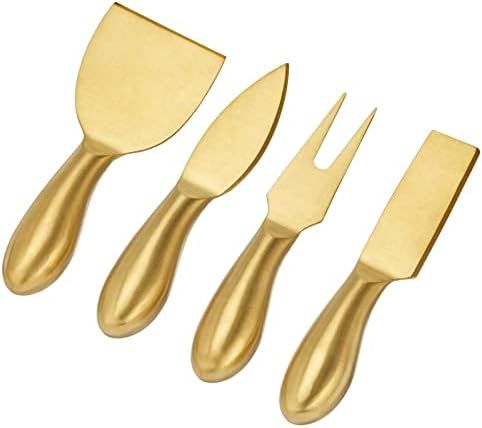 Amazon.com | mDesign Mini 4-Piece Cheese Knife Charcuterie Board Set - Formaggio Spreading Utensils  | Amazon (US)