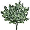Supla Pack of 3 Faux Eucalyptus Leaves Spray Artificial Greenery Stems Fake Silver Dollar Eucalyp... | Amazon (US)