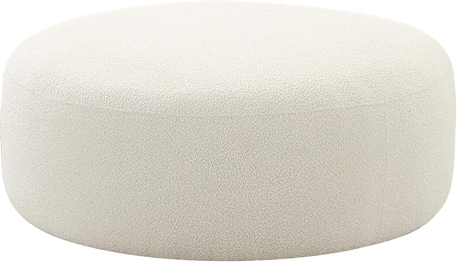 Tov Furniture Broohah Cream Boucle Ottoman | Amazon (US)