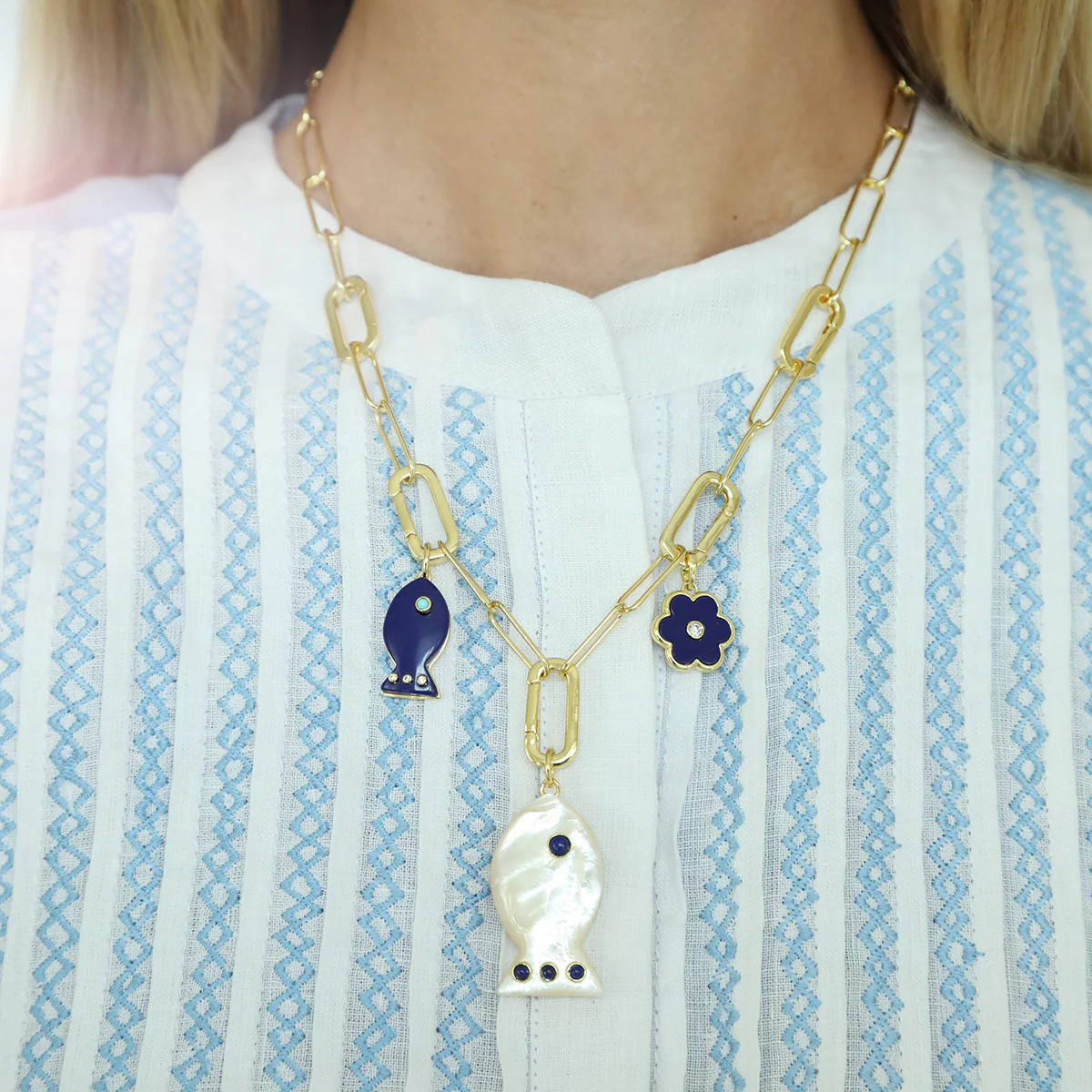 Madaket Fish Pendant - MOP | ASHA by ADM