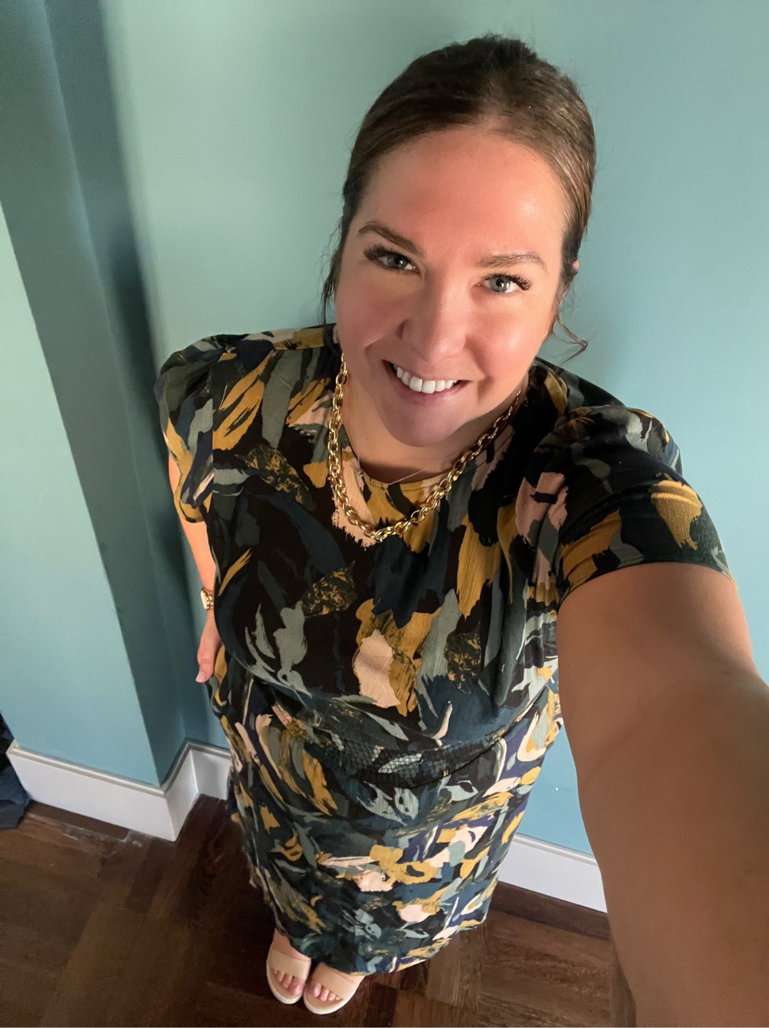 1st night out in Rome. It was hot and humid so a low bun was the way to go. I wore this dress because I wouldn’t need a sweater. It was perfect for walking to diner. Paired it with this chunky necklace for a casual look  

#LTKSeasonal #LTKeurope #LTKtravel