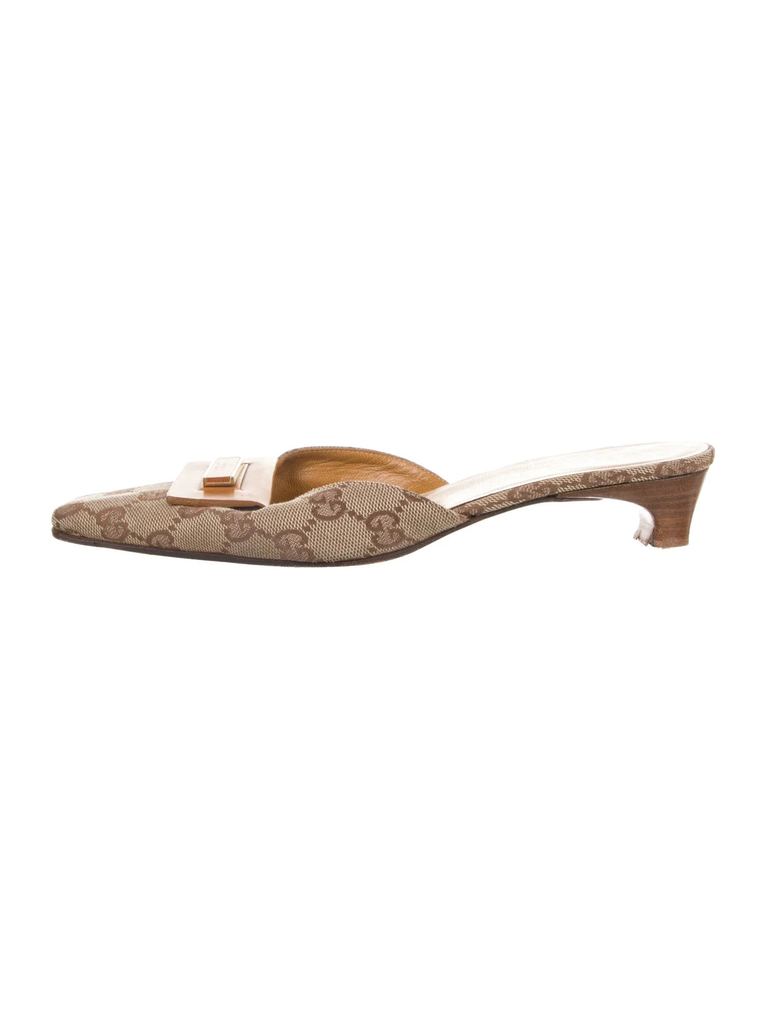 Canvas Printed Mules | The RealReal