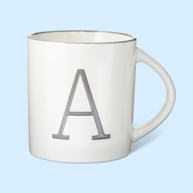 16oz Stoneware Monogram Mug - Spritz™ | Target