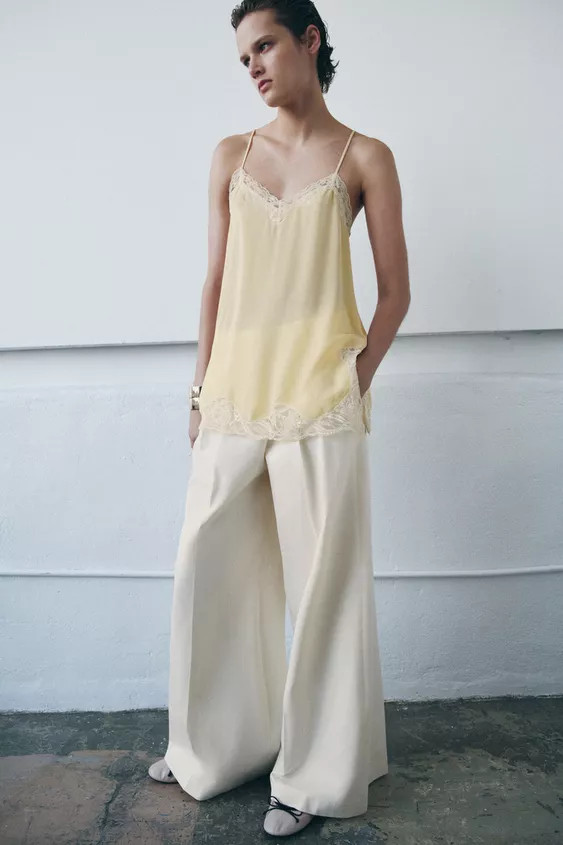 LACE CAMISOLE TOP ZW COLLECTION | Zara US