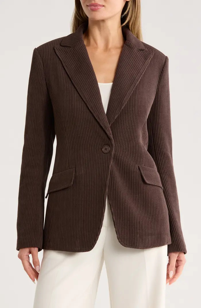 One-Button Corduroy Blazer | Nordstrom Rack
