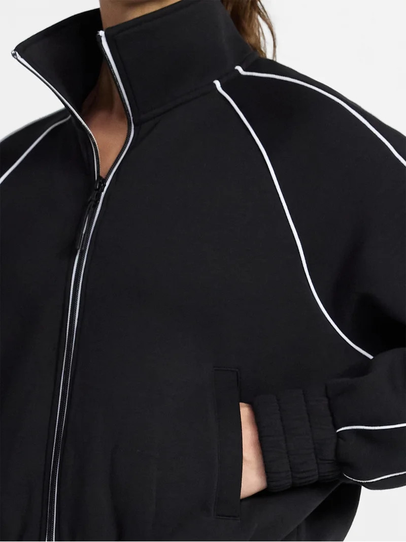 Avia Women's Double Knit Track Jacket, Sizes XS-XXXL | Walmart (US)