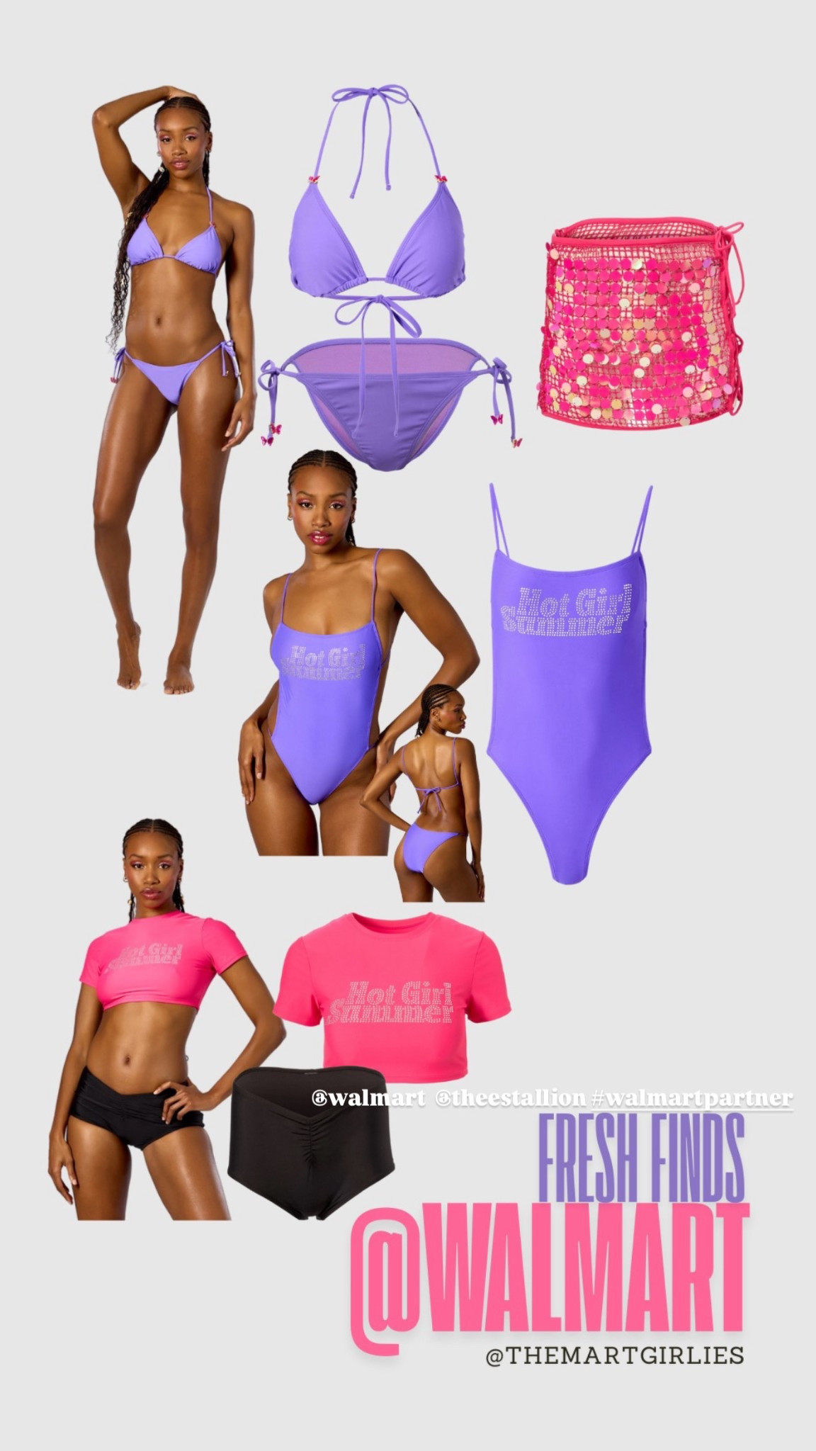 Hot girl summer ready for not!!! Walmart new swimsuit arrivals!! So cute #walmartpartner @walmart @theestallion